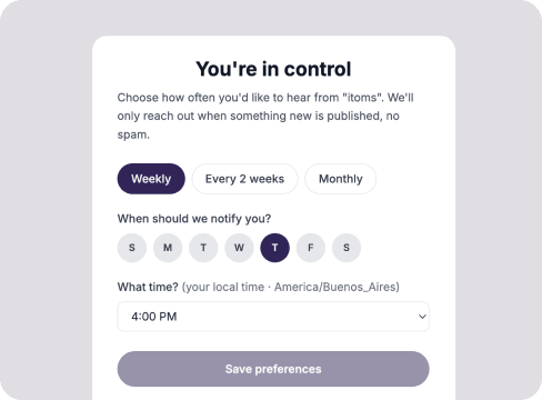 Built in distribution and subscriptions
